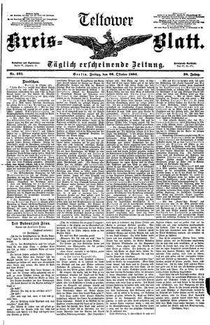 Teltower Kreisblatt vom 26.10.1894