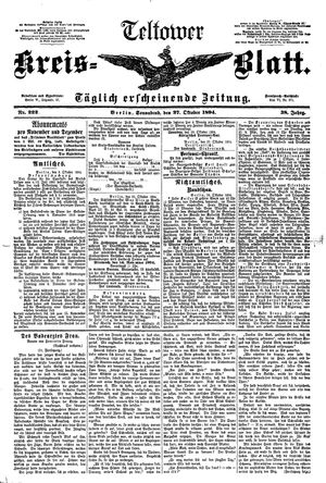 Teltower Kreisblatt vom 27.10.1894