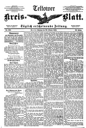 Teltower Kreisblatt vom 28.10.1894