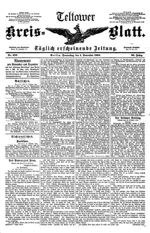 Teltower Kreisblatt vom 01.11.1894