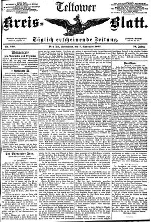 Teltower Kreisblatt vom 03.11.1894