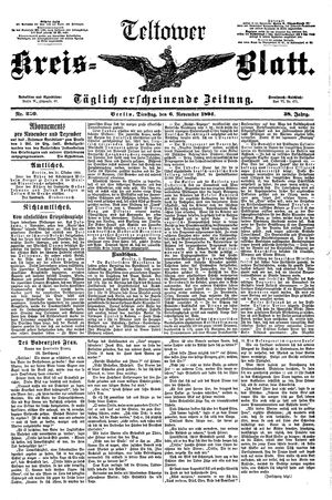 Teltower Kreisblatt vom 06.11.1894