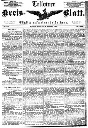 Teltower Kreisblatt vom 09.11.1894