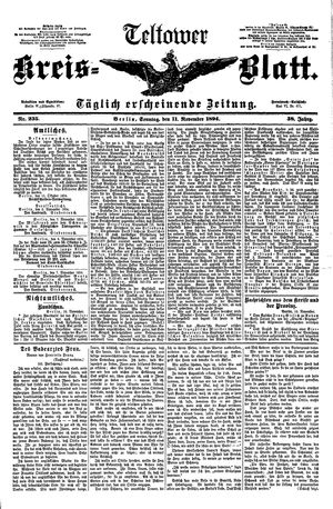 Teltower Kreisblatt vom 11.11.1894