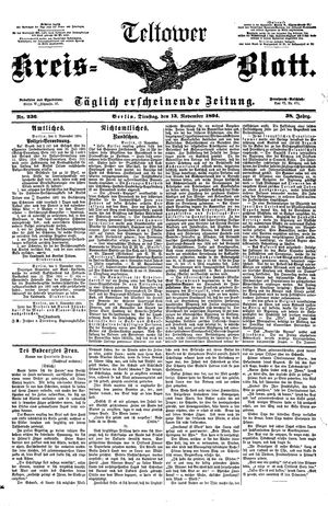 Teltower Kreisblatt vom 13.11.1894