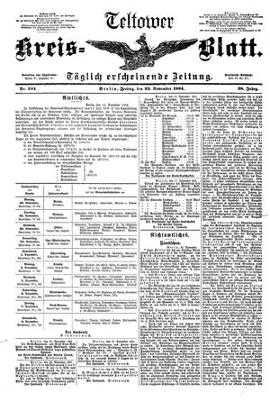 Teltower Kreisblatt vom 23.11.1894
