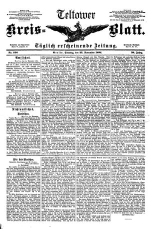 Teltower Kreisblatt vom 25.11.1894