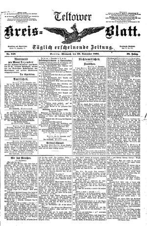 Teltower Kreisblatt vom 28.11.1894