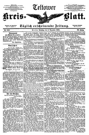 Teltower Kreisblatt vom 04.12.1894