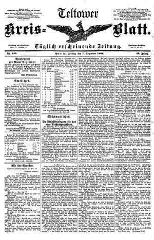 Teltower Kreisblatt vom 07.12.1894