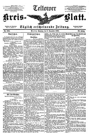 Teltower Kreisblatt vom 09.12.1894