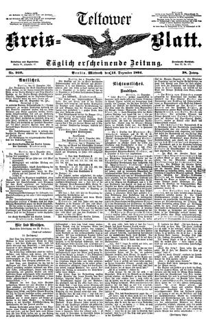 Teltower Kreisblatt vom 12.12.1894