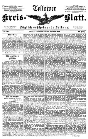 Teltower Kreisblatt on Dec 15, 1894