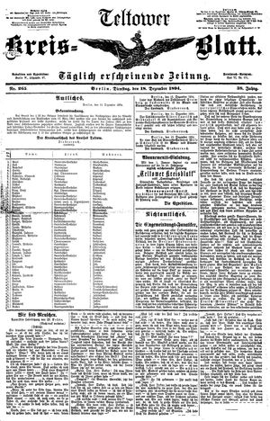 Teltower Kreisblatt vom 18.12.1894