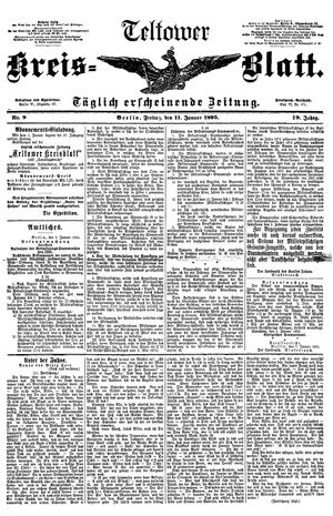 Teltower Kreisblatt vom 11.01.1895