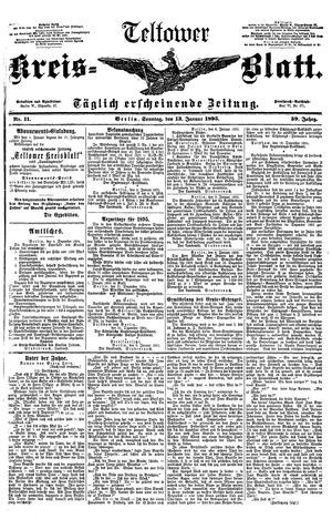 Teltower Kreisblatt vom 13.01.1895