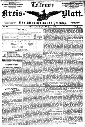 Teltower Kreisblatt on Jan 29, 1895
