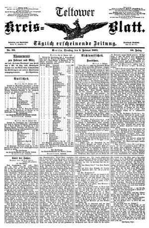 Teltower Kreisblatt vom 05.02.1895