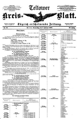 Teltower Kreisblatt vom 07.02.1895