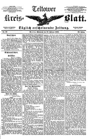 Teltower Kreisblatt vom 13.02.1895