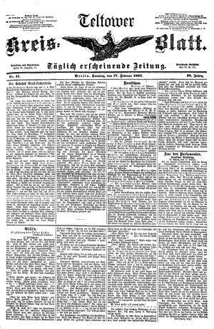 Teltower Kreisblatt vom 17.02.1895