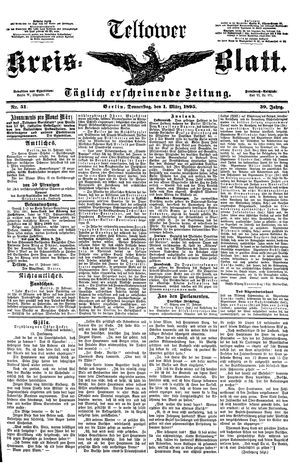 Teltower Kreisblatt vom 01.03.1895