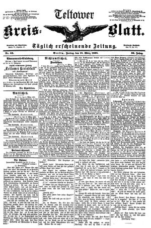 Teltower Kreisblatt vom 15.03.1895