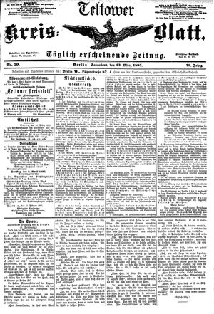 Teltower Kreisblatt vom 23.03.1895