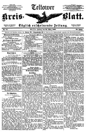 Teltower Kreisblatt on Mar 29, 1895