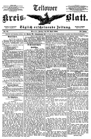 Teltower Kreisblatt vom 19.04.1895