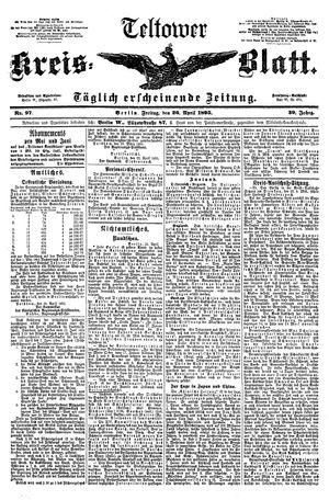Teltower Kreisblatt vom 26.04.1895
