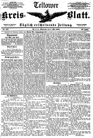 Teltower Kreisblatt on May 1, 1895