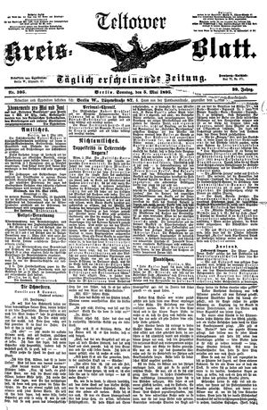 Teltower Kreisblatt vom 05.05.1895