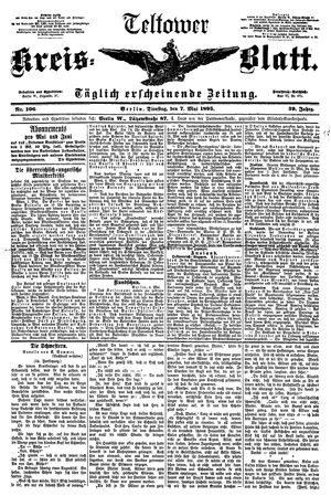 Teltower Kreisblatt vom 07.05.1895