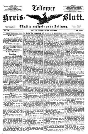 Teltower Kreisblatt on May 14, 1895