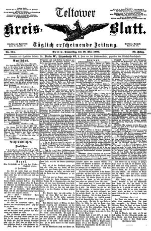 Teltower Kreisblatt on May 16, 1895