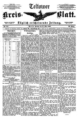 Teltower Kreisblatt on May 17, 1895