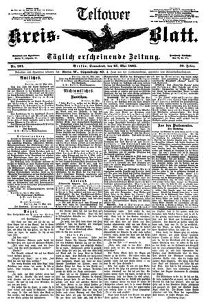 Teltower Kreisblatt on May 25, 1895