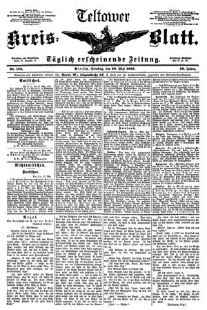 Teltower Kreisblatt vom 28.05.1895