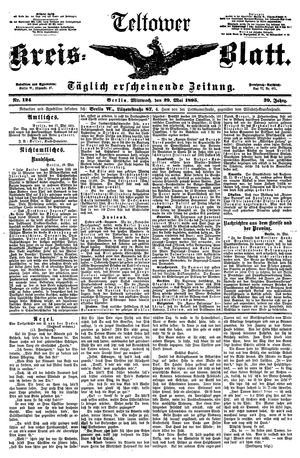 Teltower Kreisblatt vom 29.05.1895