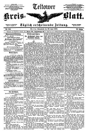 Teltower Kreisblatt vom 22.06.1895