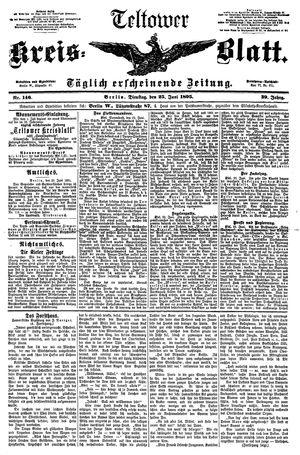 Teltower Kreisblatt vom 25.06.1895