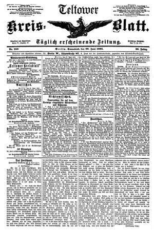Teltower Kreisblatt vom 29.06.1895