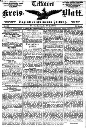 Teltower Kreisblatt vom 30.06.1895