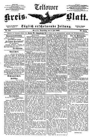 Teltower Kreisblatt vom 04.07.1895
