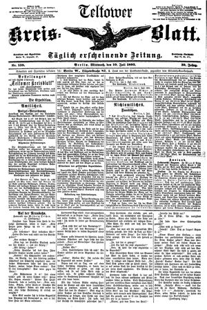Teltower Kreisblatt vom 10.07.1895