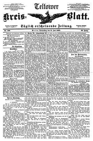 Teltower Kreisblatt on Jul 11, 1895
