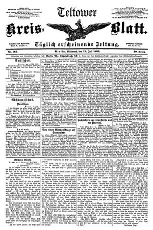 Teltower Kreisblatt vom 17.07.1895