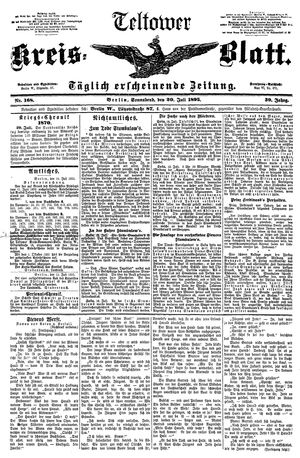 Teltower Kreisblatt vom 20.07.1895