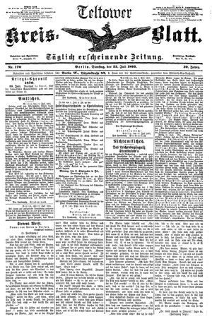 Teltower Kreisblatt on Jul 23, 1895